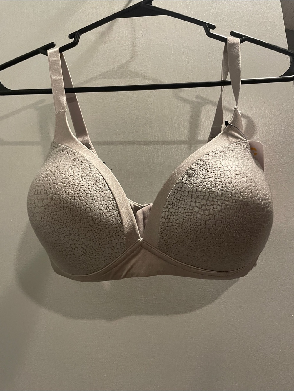 Warner's gray Textured T-Shirt Bra wire-free lift size 38C NWT